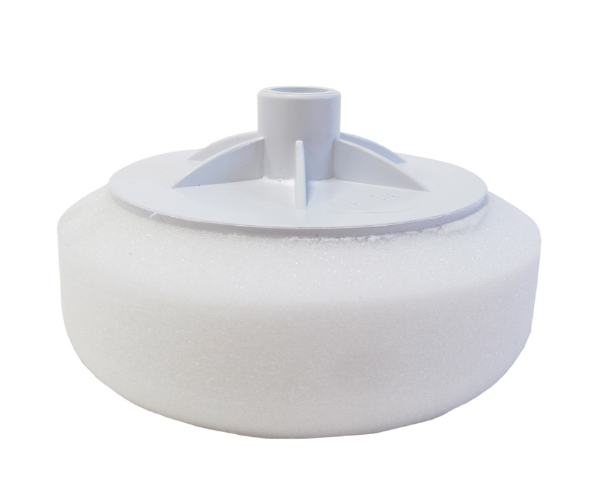 150mm Compounding Mop 14mm Thread WHITE (Medium)