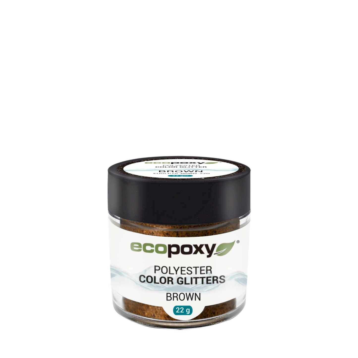 Polyester Color Glitter EcoPoxy Brown - 22g