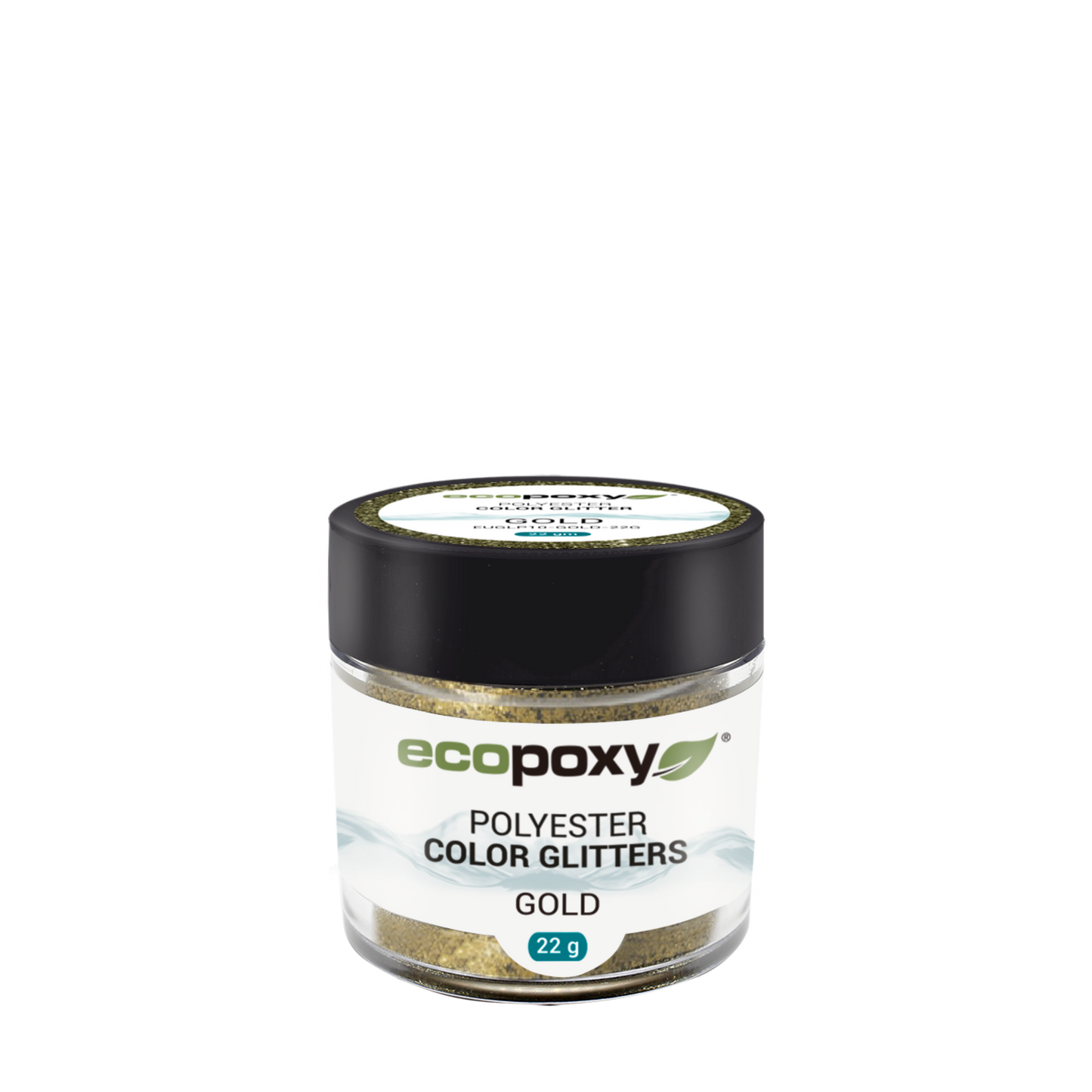 Polyester Color Glitter EcoPoxy Gold - 22g