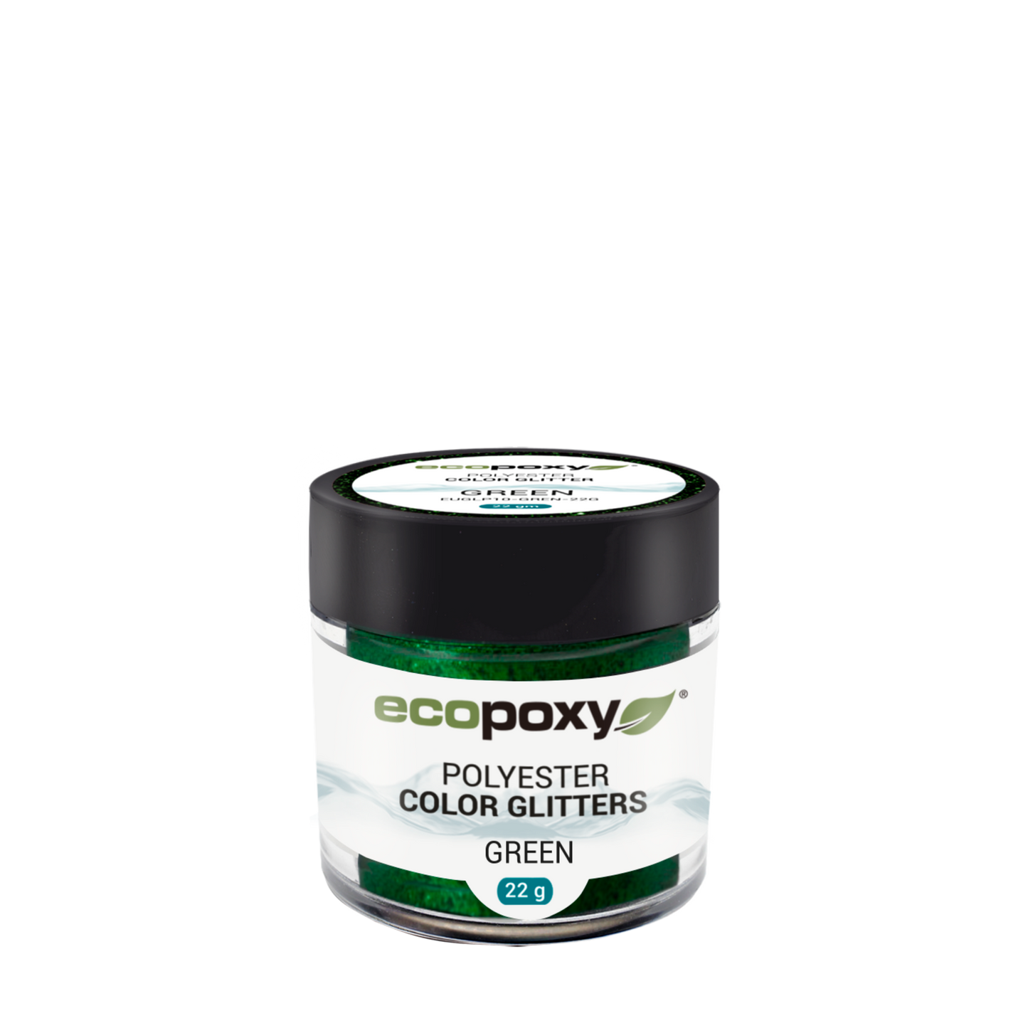 Polyester Color Glitter EcoPoxy Green - 22g