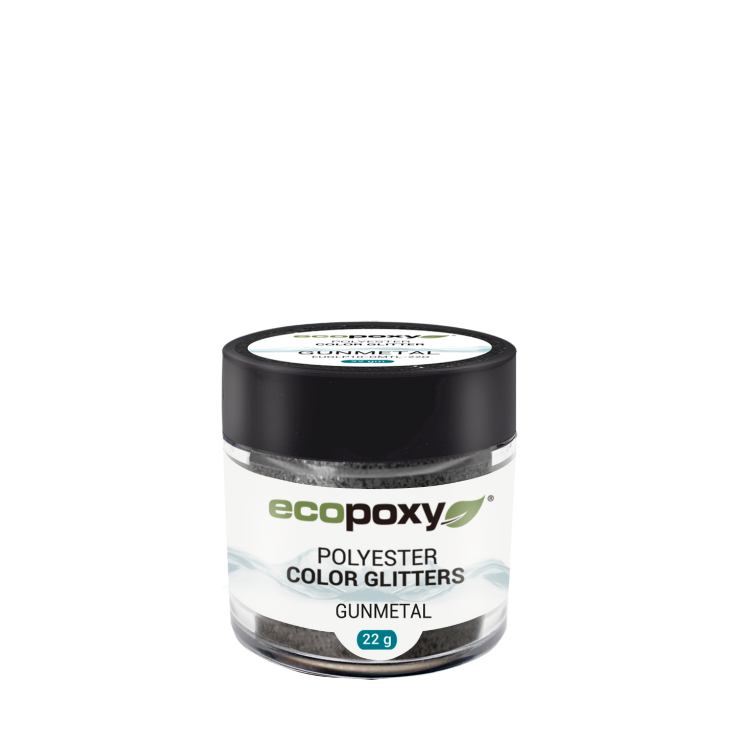 Polyester Color Glitter EcoPoxy Gunmetal - 22g