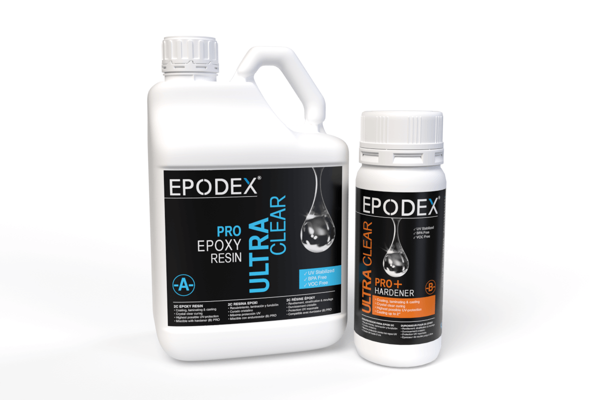 EPODEX PRO+ Deep Pour Epoxy Resin Kit (Resin + Hardener)
