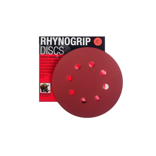 P1000 Rhynogrip 125mm Sanding Disc 8 Hole (5pcs)